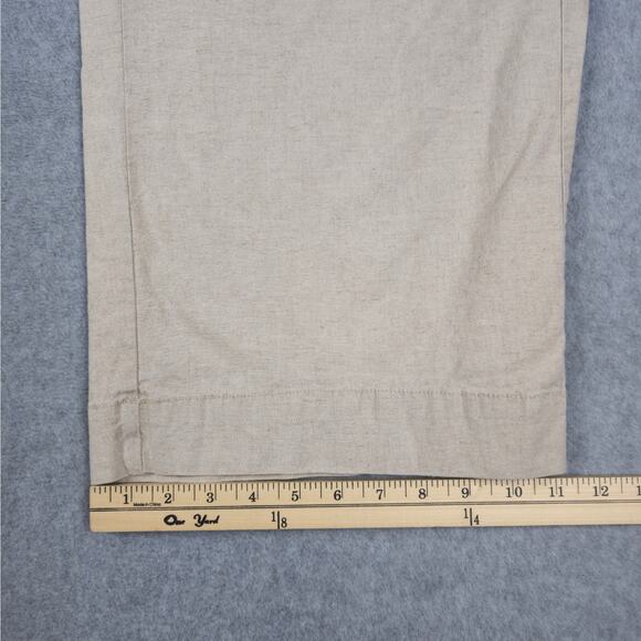 Lane Bryant Pants Womens Size 18 Linen Blend Elastic Waist Drawstring Pockets - Picture 12 of 14